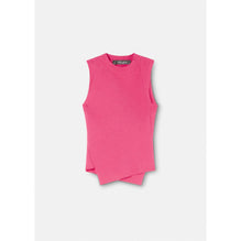 Women Knit Ribbed Top - Pink