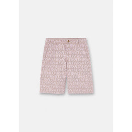 Men Versace Allover Shorts - Pink
