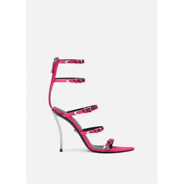 Women Pin-Point Satin Sandals 110 mm - Pink