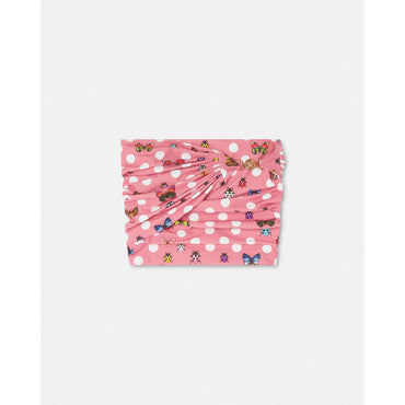 Women Butterflies Mini Skirt Cover-Up - Pink