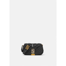 Women Greca Goddess Satin Mini Bag - Black