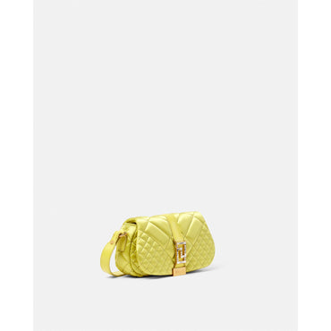 Women Greca Goddess Satin Mini Bag - Yellow