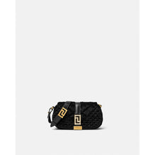 Women Greca Goddess Velvet Mini Bag - Black