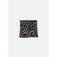 Women Butterflies Knotted Mini Skirt - Black