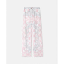 Women Medusa Contrasto Silk Trousers - Pink