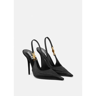Women Medusa '95 Corset Slingback Pumps 110 mm - Black