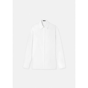 Women Rounded Formal Shirt - White