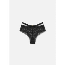 Women Barocco Lace Briefs - Black
