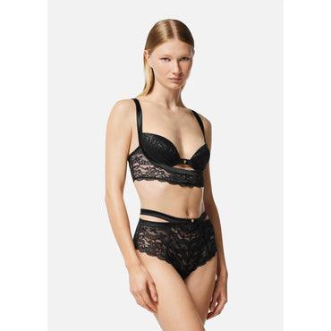 Women Barocco Lace Briefs - Black