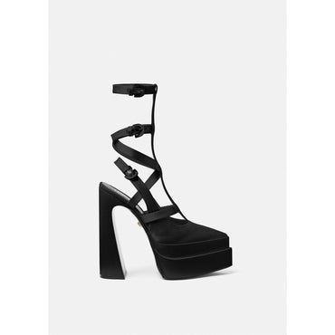 Women Aevitas Pointy Cage Platform Pumps 160 mm - Black