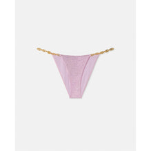 Women Crystal Greca Bikini Bottoms - Pink