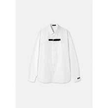 Men Buckle Formal Shirt - White