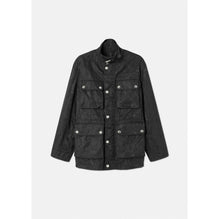 Men Barocco Silhouette Windbreaker Jacket - Black