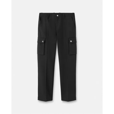 Men Cargo Trousers - Black