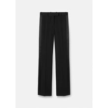 Women Grain de Poudre Formal Trousers - Black
