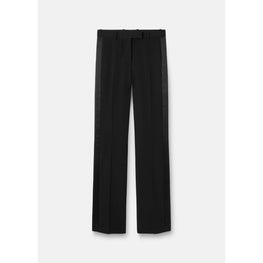 Women Grain de Poudre Formal Trousers - Black