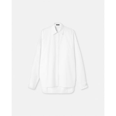 Women Rounded Oversized Shirt - White