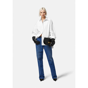 Women Rounded Oversized Shirt - White