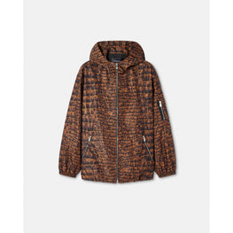 Men Coccodrillo Windbreaker Jacket - Brown