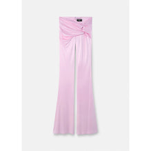 Women Knotted Flared Trousers - Pink