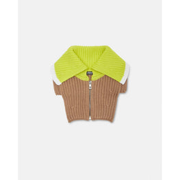 Men Cable-Knit Neck Warmer - Brown
