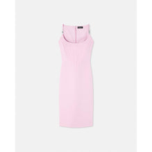 Women Corset Midi Dress - Pink