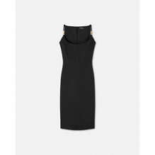 Women Corset Midi Dress - Black