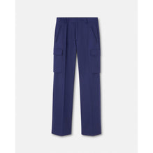 Men Cavalry Wool Trousers - Navy