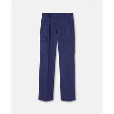 Men Cavalry Wool Trousers - Navy