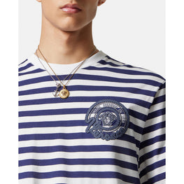 Men Nautical Stripe T-Shirt - Navy