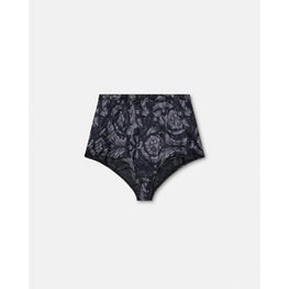 Women Barocco High Waist Briefs - Black