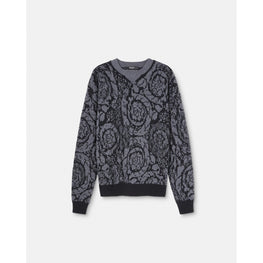 Men Barocco Knit Jumper - Black