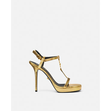 Women Medusa '95 Snake-Effect Sandals 115 mm - Gold