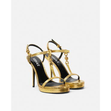 Women Medusa '95 Snake-Effect Sandals 115 mm - Gold
