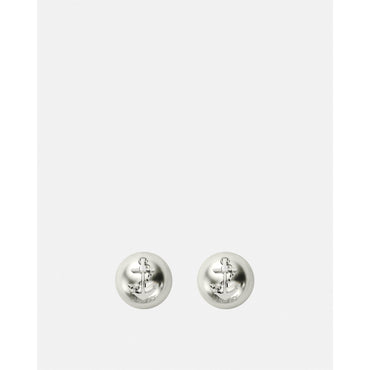 Women Nautical Medusa Sphere Earrings - Silver