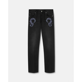 Men Regular-Fit Barocco Jeans - Black