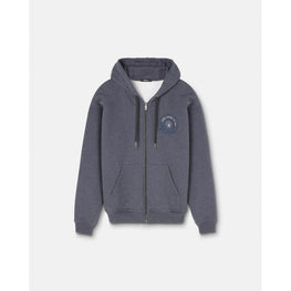 Men Nautical Medusa Zip Hoodie - Grey