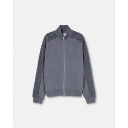 Men Barocco Towel Zip Sweatshirt - Grey