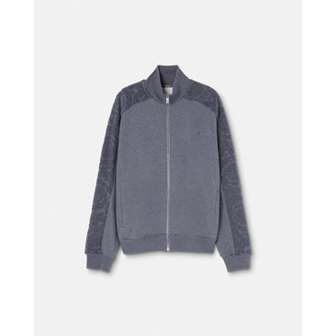 Men Barocco Towel Zip Sweatshirt - Grey