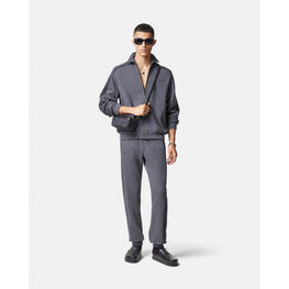 Men Barocco Towel Zip Sweatshirt - Grey
