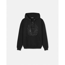 Men Embellished Versace Cartouche Hoodie - Black