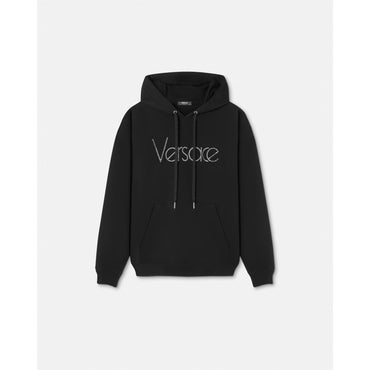 Men Crystal 1978 Re-Edition Logo Hoodie - Black