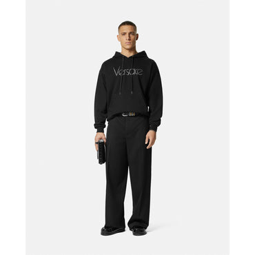 Men Crystal 1978 Re-Edition Logo Hoodie - Black