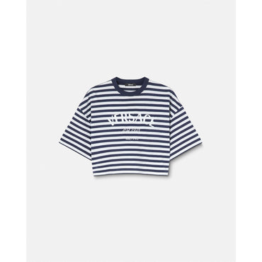 Women L'Ancora Versace Crop T-Shirt - Navy
