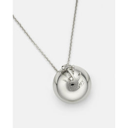 Women Nautical Medusa Sphere Necklace - Silver