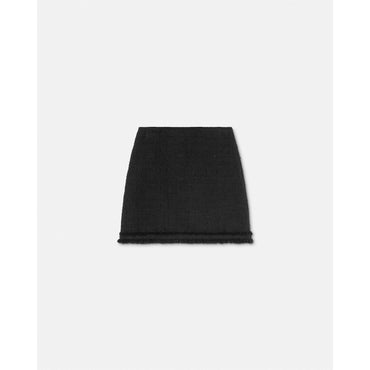 Women Tweed Mini Skirt - Black
