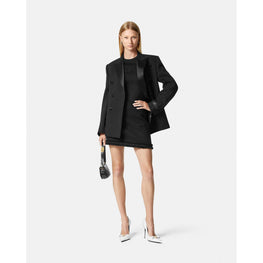 Women Tweed Mini Skirt - Black