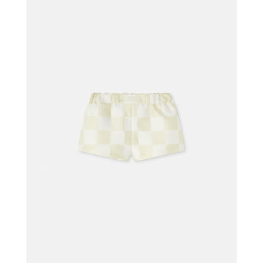 Women Contrasto Duchesse Boxer Shorts - Yellow