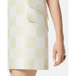 Women Contrasto Duchesse Shift Mini Dress - Yellow