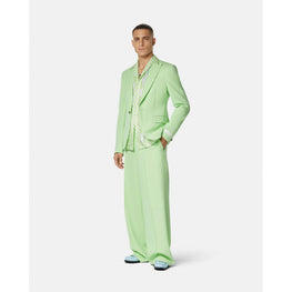 Men Wool Trousers - Green